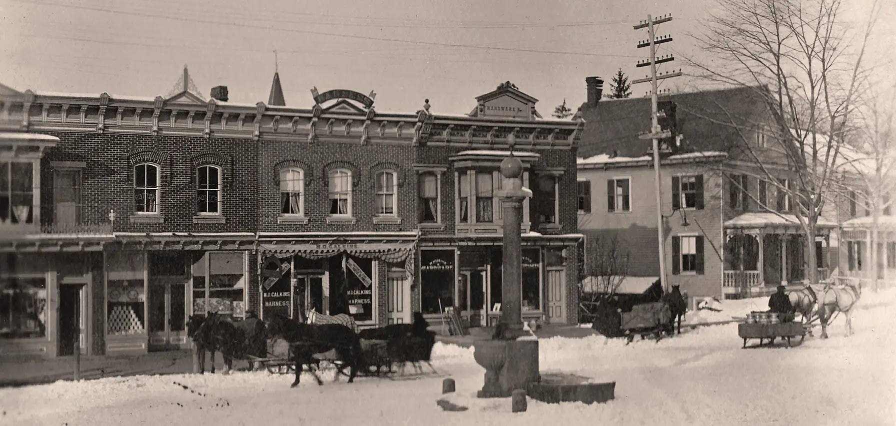 image of sussex main street winter 1914
